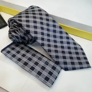 Classic Quality Long Neck Ties With Pocket Square