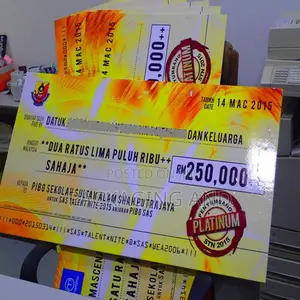 Printed Dummy Cheque for Events |2x4ft|