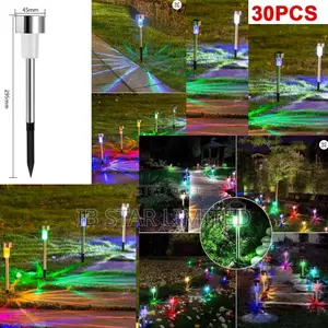Power in Numbers: 30 Multi Color Solar Lights for Full Yard Coverage