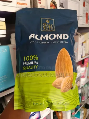 Krazy Nuts Almond Whole Natural Gluten Free Nuts– 750g