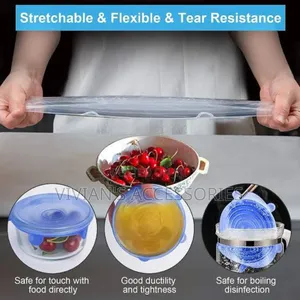 6pcs Silicone Food Cover