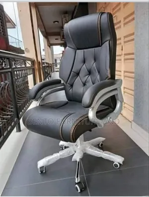 Executive Leather Wooden Chair 1