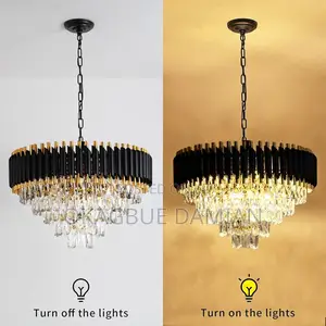 Classic Glass With Crystal Chandeliers 500mm