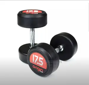 Brand New 17.5kg Rubber Dumbbell
