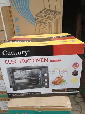 37 Liters Century Electric Oven, Black Color, 1 Year Warranty.
