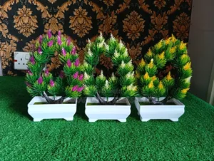 Artificial Potted Flowers With Free Gift