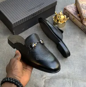 Giovanni Continue Men’S Italian Luxury Pure Leather Half Shoe
