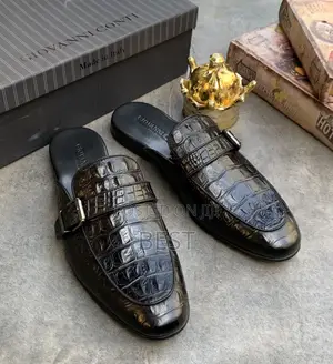 High Quality Luxury Italian Leather Half Shoe, Giovanni Conti Collect.