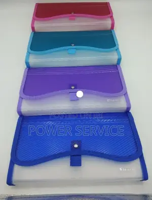 1pcs Book Holder, Waterproof File Folder With Press Button Plastic