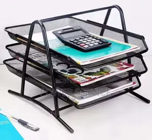 Metal Mesh Desk Organizer Box Office A4 Paper Organizer Document