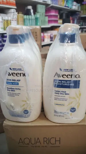 Aveeno Skin Relief Body Lotion, Body Wash, 975ml