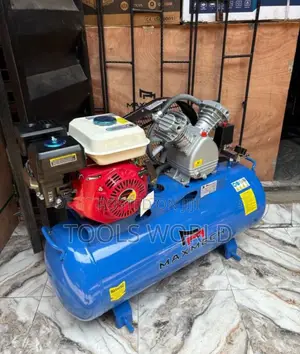 Maxmech 100l Petrol Air Compressor Powerful 6.5hp Industria Grade Unit