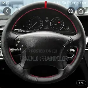 W203/W211 Black Steering Wheel Braid Cover