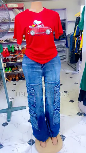 Ladies Cargo Jeans, Female Baggy Jeans