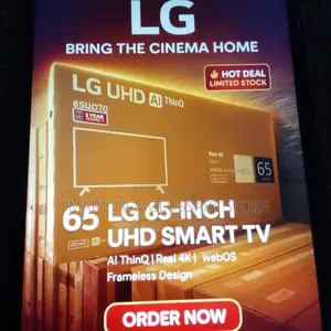 65 Inches Smart Lg Tv With Viewing Angles Ultra Stadium