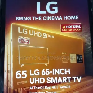 65 Inches Smart Tv With Amazing Applications Fast Browsing Apps