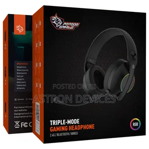 Porodo Gaming Triple-Mode Gaming Headphone - Black