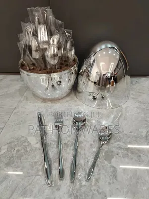 24 Pieces Spoon Set Silver