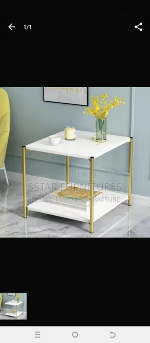 Living Room Coffee Table, Side Stool.