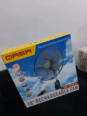 Quasa 18 Inches Adjustable Rechargeable Fan