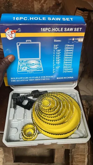 16pcs Hole Saw Set 19–127mm – Durable Multi-Size Cutting Kit