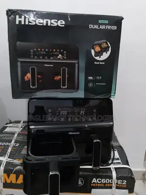 Hisense 8l Dual Air Fryer Elite: Cool-Touch Handles for Safety First
