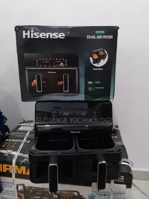 Versatile Hisense 8l Dual Basket Air Fryer: Bake, Roast, and Fry All-I