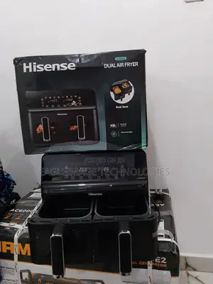 Hisense 8l Dual Air Fryer Innovator: 360° Air Circulation for Golden C
