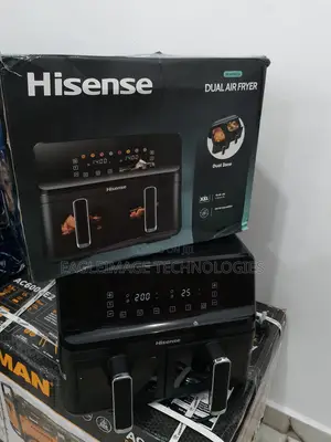 Smart Hisense 8l Dual Air Fryer: Touch Controls for Modern Chefs