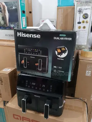 Hisense 8l Dual Basket Boss: 5.3l + 3.3l for Versatile Portion Sizes