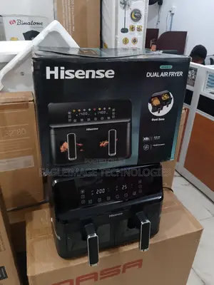 Hisense 8l Dual Air Fryer Family Favorite: Auto Shut-Off for Safety