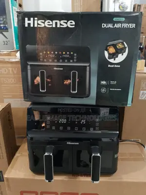 Hisense 8l Dual Air Fryer Champion: Broil, Dehydrate, and More Functio