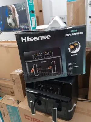Hisense 8l Dual Air Fryer Icon: Matt Finish for Modern Aesthetics