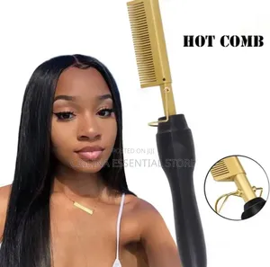 Hot Electric Heating Hair Flattening - Comb