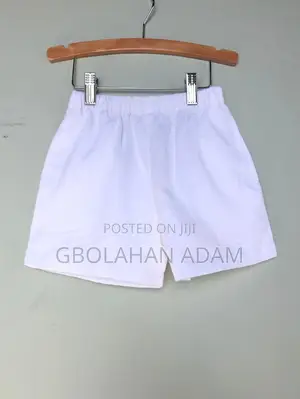 White Cotton Nysc Shorts