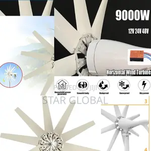 9000w 48v Horizontal Wind Turbine Designed for Modern Property Owner