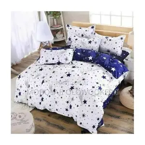 Moon and Star Set of Duvet Bedsheet and 4 Pillowcases