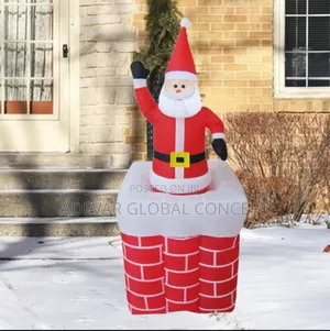 Christmas Inflatable Waving Santa Claus (Moves Up Down)