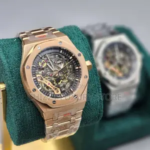 Audemars Piguet Quality Luxury Men Chronograph Chain Strap Wristwatch