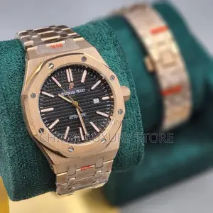 Audemars Piguet Quality Luxury Men Chain Strap Wristwatch
