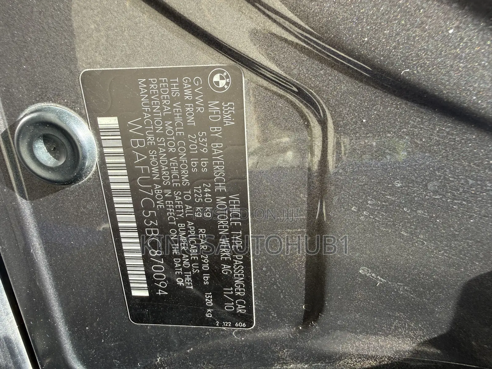 BMW 535i 2011 Brown