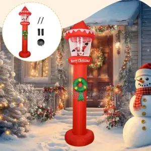 9ft Christmas Inflatable Santa With Led Lights Large Cute Ornament