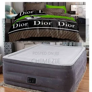 5 by 6 Durabeam Deluxe Air Mattress With Dior 6 × 6 Complete Duvet Set