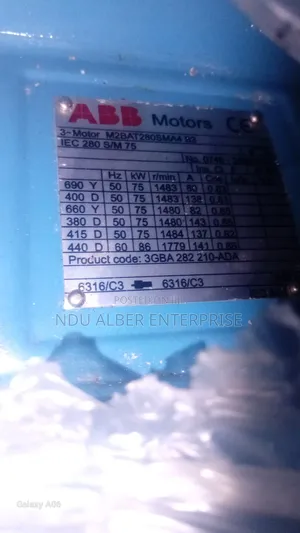 Original Brand New Abb Electric Motors RPM 1440 Hz50/60 V415/440