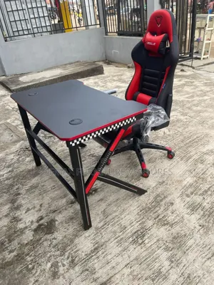 Modern Gaming Table and Gaming Chair.