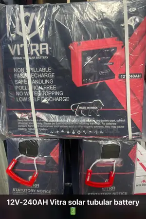 240ah 12v Vitra Tall Tubular Solar Batteries Are Available