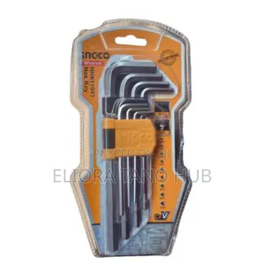 Ingco 9pcs Of Short Hex Keys