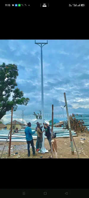 Street Light Pole 6m, 7m, 10m Height, Double And Single Arm