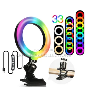 6 Inches Led Ring Light That Features Multiple Colors (Rgb)