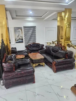 Classic Unique Royal Leather Sofa Set